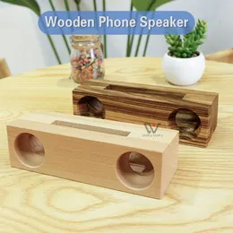 Träställ Universal Lazy Holders Röstförstärkare Trä Tablet Hållare för iPhone Högtalare Högtalarfäste