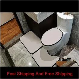 Casual Simple Toilet Seat Covers Sets Indoor Door Mats U Mats Suits Eco Friendly Bathroom Accessorie Shipping 6Bonc Xr8J0