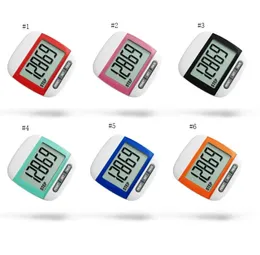 Krokomierz LCD Clip Clip Clip On Portable Step Counter Kroki i Miles Kalorie Mężczyźni Kobiety Dzieci Sporty Bieganie SN5937
