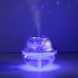 Star Projector Lamp Humidifier 500ML USB Aroma Diffuser Ultrasonic Mist Maker LED Night Light for Home Air 210724