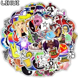 150-500 PCS Mixed Random Stickers Graffiti Funny Anime Waterproof Rock Cool JDM Brand Sticker for Laptop Skateboard Suitcase Car 210928