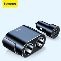 Handy-Ladegeräte, Auto-Splitter, 12 V-24 V, Dual-USB-Auto-Ladegerät, 100 W, Auto-Zigarettenanzünder-Buchse, Splitter, Netzteil für Auto-USB-HUB