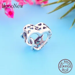 Fit Pandora Pandora Charm Pulseira 100% 925 Silver Infinity Ame-se Mamãe Pingente Fazer Dia das Mães Mulheres Berloque 2020 Q0531