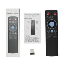 T1 W0118 Mini 2.4G Wireless Air Mouse Voice Control Gyro IR Remote For X88 PRO H96 HK1 T95 MAX Q Plus TX6 TV BOX GooglePlay Store Youtube