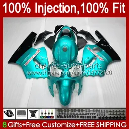 Injection mold Bodys For KAWASAKI NINJA ZX-12R ZX1200 C ZX 12 R 1200 CC ZX12R 00 01 Bodywork 2No.75 ZX 1200 12R 1200CC 00-01 ZX1200C 2000 2001 OEM Fairing Kit glossy cyan