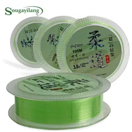 Braid Line Sougayilang 100m Nylon Fishing Monofilament Carbon Fiber Wire Accessories For Saltwater Freshwater Pesca