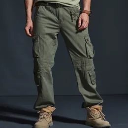 Taktiska byxor män militära kamouflage lastbyxor plus storlek 42 multi-fickor overalls casual baggy pantalones män arbetar byxor