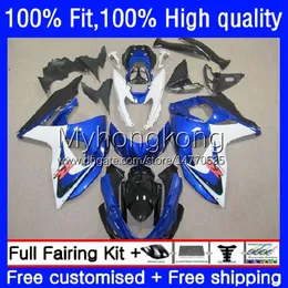 Wtryskiwanie Łóżka Suzuki GSXR600 K11 Blue Black GSXR750 23NO.19 GSXR 600 750 CC 600CC 11 12 13 14 15 16 17 GSXR-600 750CC 2012 2013 2013 2014 2015 2015 2017 OEM Ciało