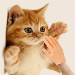 Cat Toys Small Hand Tease Massage Tool Funny Model Tiny Hands Silicone Gloves Little Finger ToyCat