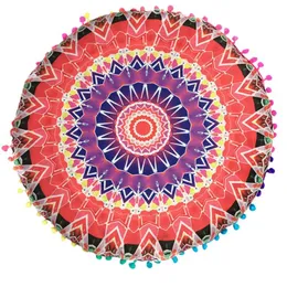 Подушка/декоративная подушка красочная круглая мандала подушки с печать