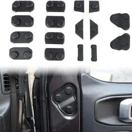 ABS CAR DOOR SCREW PROTECTOR COVER TRIM 16PCS FÖR JEEP WRANGLER JL JLU Gladiator JT 2018 upp