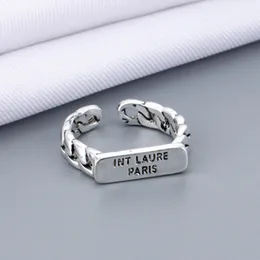 Women Girl Letter Open Ring High Quality Letters Rings with Stamp Fashion Jewelry Accessories Wholesale Price