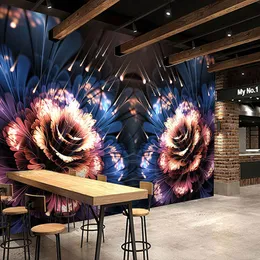 Benutzerdefinierte foto wall papier modern 3d stereo blumen wandbilder ktv bar clubs kreative dekor wallpapers 3d tapete