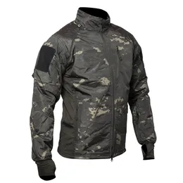 MeGe Mäns Taktiska Jacka Coat Fleece Camouflage Militär Parka Combat Army Outdoor Outwear Lightweight Airsoft Paintball Gear 210818