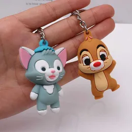 Cute Anime Squirrel Keychain Cartoon Women Car Key Chain Children Boy Girl Christmas Gifts Bag Pendant Keyring G1019