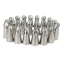 new Cake Icing Nozzles Russian Piping Tips Lace Mold Pastry Cake Decorating Tool Stainless Steel Kitchen Baking Pastry Tool EWA6287