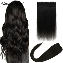 Flip human hair extensions Invisible Fish Line 1#1B#2#4#27#613# 14-26inch 80-180g