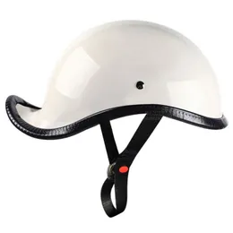 Kask motocyklowy Vintage Casco Moto Jazda Motocykl Otwórz Pół Twarzy Retro Half Helmet Motobiker Racing Chopper Biker Unisex