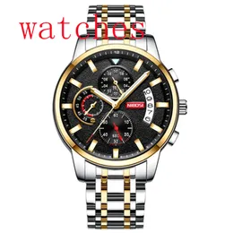 Nibosi Mode Herrenuhren Männliche Business Chronograph Quarz Uhr Edelstahl Wasserdichte Big Watch Männer Relogio Masculino-2022