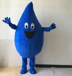 2021 Halloween Blue water drop Mascot Costume High quality Cartoon Anime theme character Christmas Carnival Costumes Adults Size Birthday Party Outdoor Outfit