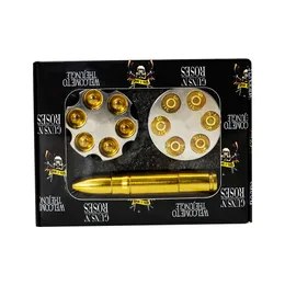 Smoke Kit Золотые табачные ручные трубы с мини-алюминиевым курением травмами шлифовки портативный карманный размер