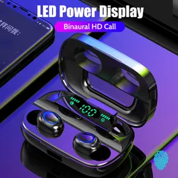 도매 G6S TWS 블루투스 이어폰 5.0 핸즈프리 무선 헤드폰 스포츠베이스 이어 버드 방수 헤드셋 LED