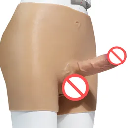 Silikonband-on dildo elastiska trosor realistiska dildos slitage byxor onani enhet för kvinna band på penis lesbisk sexleksak 172