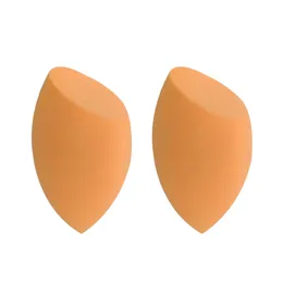 Real Rt Miracle Miracle Makeup Esponjas Laranja Não-Latex Curvado Egg Esponjado Buff Com Código Sem Caixa Para Fundação Fundação Pó Cosméticos Beleza Ferramenta de Esponja