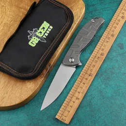 High quality,Green thorn F95 folding knife bearing K110 blade TC4 handle outdoor camping hunting pocket fruit knife EDC tools