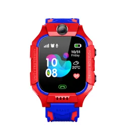 100% Ny Q19 SOS-kamera Smart Klockor Baby LBS Position Lacation Tracker Kids SmartWatch Röstchatt Ficklampa Barn vs Q100 för Android Ios Dropshipping