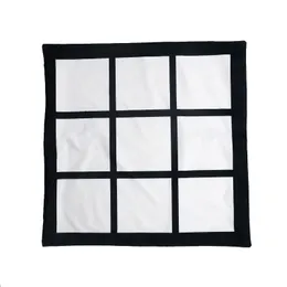 Federa per cuscino a sublimazione in bianco 40 * 40 cm Fodera per cuscino a trasferimento di calore a rete nera Federa per divano per la casa CCA12601 60 pezzi 70 V2