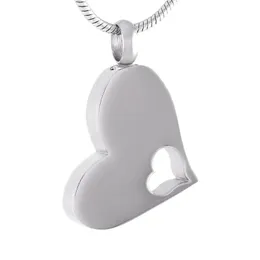 CMJ8529 Ciondoli a forma di cuore in bianco con incisione gratuita Gioielleria raffinata Urne di cremazione pendenti per collane per donne Piccoli medaglioni di cenere