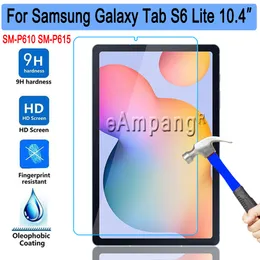 Temperli Cam Samsung Galaxy Tab S6 Lite 10.4 P610 P615 SM-P610 SM-P615 Ekran Koruyucu 9 H 0.3mm Tablet Koruyucu Film