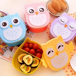 New Microwave Container with Compartments Case Dinnerware Cartoon Bento Food Storage Plastic Lunch Box EWB7777 clephan