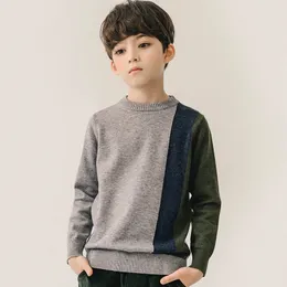 Children Kint Sweater Autumn Winter Boys Casual Long Sleeve Pullovers Soft Cotton Knitted Tops Teen Boys Sweaters Knitwear 210308