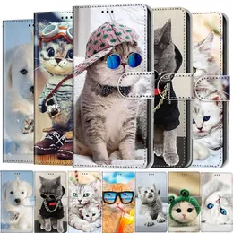 Симпатичная кошачья образец животного телефона для Huawei Y5 Y6 Y7 Y9 Prime 2017 2018 P Smart Z 2019 Y5P Y6P Y7P 2020 Honor 7A 7C Back Cover Cover