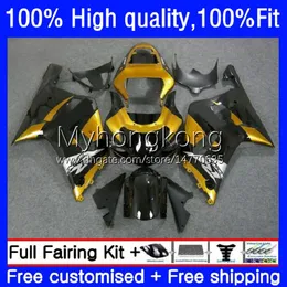 OEM Golden Black Spritzgussform für Suzuki GSXR 600CC 600 750 CC K1 600CC 2001 2002 2003 Karosserie 19Nr