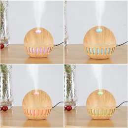 Mini Air Humidifier Aromaterapia Difusor de Óleo Essencial Quiet Aroma Névoa Mesa LED Night Light Usb Humidificadores para Home Office Quarto