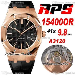 APSF 41 мм 1540 CAL A3120 Автоматические мужские мужские часы Ультра-тонкие 9,8 мм розово-золотое