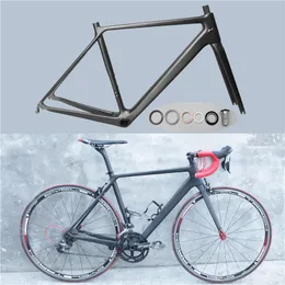 Quadros de bicicleta Chegada 2021 Ultra-Light Full Carbiber Fiber Highway Rack Rack Diy BB86 ROAD Frame