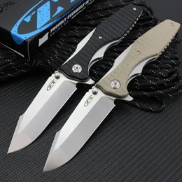 ZT 0393 Hög hårdhet Folding Kniv G10 Handtag Utomhus Camping Säkerhet Försvar Taktisk Saber Pocket Survival Knives EDC Tool HW602