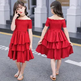 Девушка платья 2021 летние девочки платье детская одежда одежда шифон мода малыш девушка 7 6 лет 1755 B3