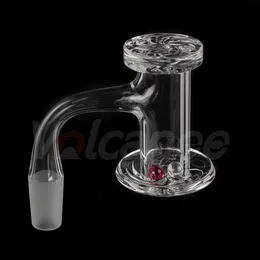 Banger al quarzo con frullatore OD 20mm con tappo per fumatori Perle di rubino 10mm 14mm Chiodi termici per tubi dell'acqua Bong