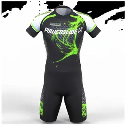 Racing Set Powerslide Triathlon Dräkt Rullskridskor Skate Jumpsuit Speed Skats Mtb Ciclismo