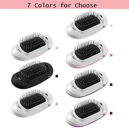 Borstar Negativa Joner Hair Comb Portable Electric Ionic Hairbrush 2.0 Uppgradera hårbotten Massage Comb Magic Styling Brush för svart