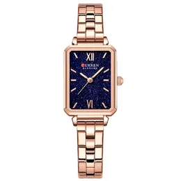 Markowe zegarki damskie Luksusowy kwarcowy zegar ze stali nierdzewnej dla damskich Prosty cienki żeński zegarek Reloj de Mujer
