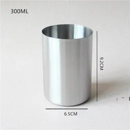 Stainless Steel Beer Cups Small Straight Body Saka Mug Solid Couple Rinse Cup Durable Mugs Classical Home Mug RRD12130