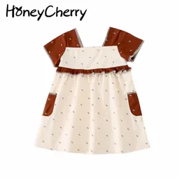 Girl Dress Summer Girl Mosaic Princess Baby Odzież Toddler ES 210702