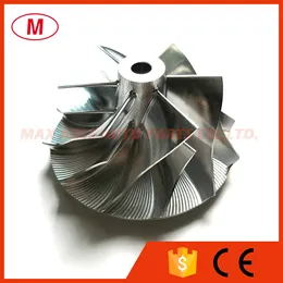 RHF5 41.80/54.00mm 6+6 blades Reverse Performance Turbo Billet compressor wheel/Aluminum 2618/Milling wheel for turbocharge Cartridge/CHRA