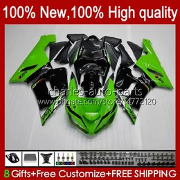 Moto Body For KAWASAKI NINJA OEM ZX600C ZX636 ZX 6R 6 R 600CC 05-06 Bodyworks 7No.7 ZX600 ZX 636 ZX-6R 2005 2006 ZX-600 ZX-636 600 CC ZX6R 05 06 ABS Fairing Kit green factory